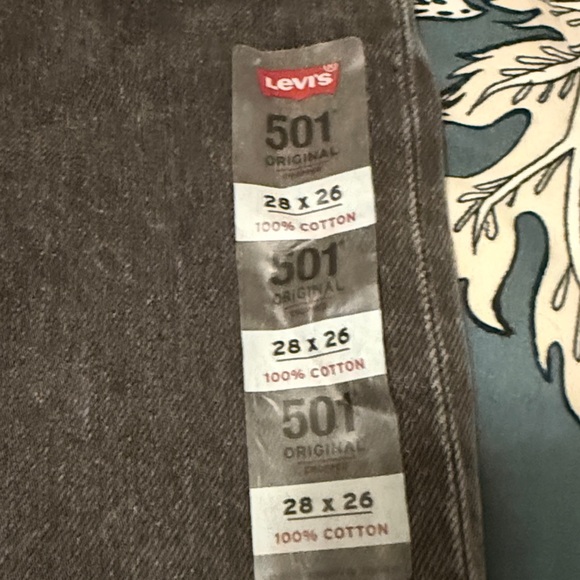 Levi's Charcoal Button-Fly Jeans - Picture 3 of 3